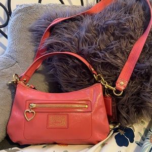 COACH | patent leather pink bag
